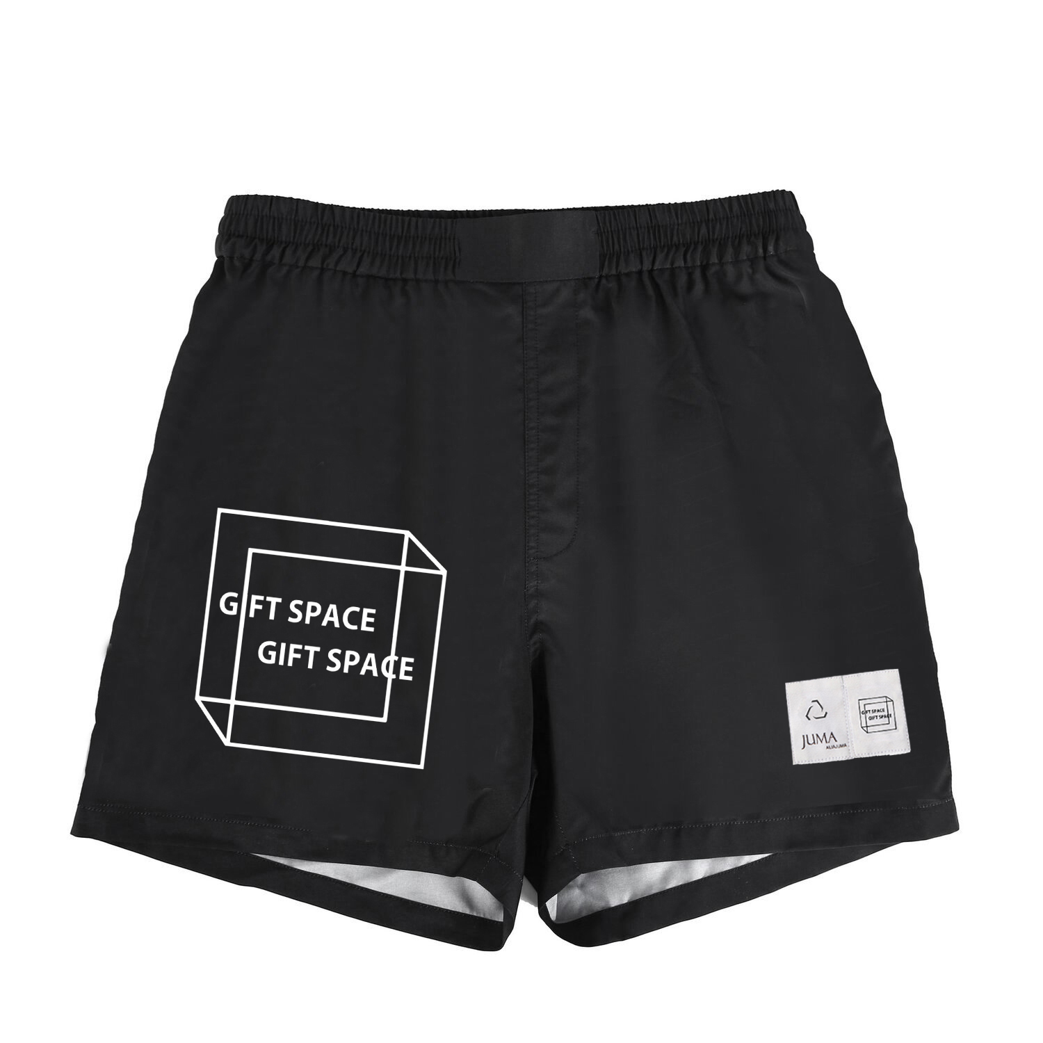 Gift Space 拳击短裤 - 4 个回收水瓶 - 黑色｜Gift Space Printed Boxer Shorts - 4 Recycled Water Bottles - Black