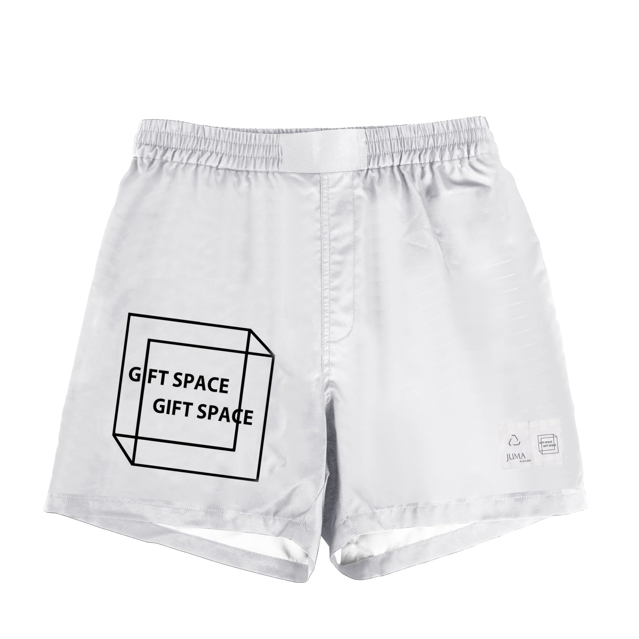 Gift Space 拳击短裤 - 4 个回收水瓶 - 白色｜Gift Space Printed Boxer Shorts - 4 Recycled Water Bottles - White