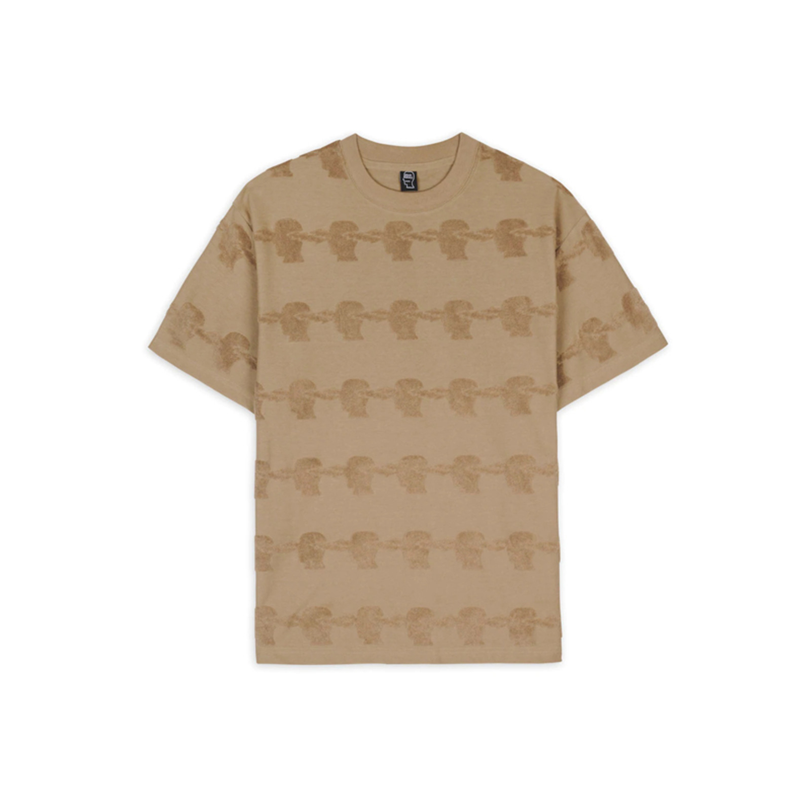 Brain Dead 22SS LIGHTNING HEAD TEXTURED STRIPE T-SHIRT