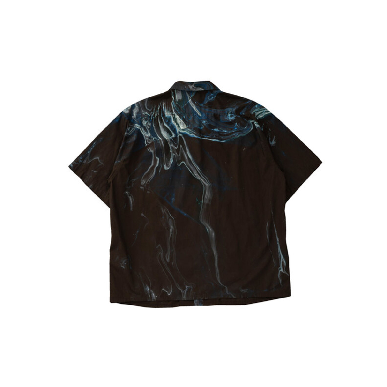 SEVEN BY SEVEN 22SS OPEN COLLAR SHIRTS S/S - HYDRO DIP DYEING