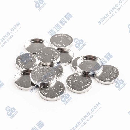 LIR2032 304黑色胶圈纽扣电池壳