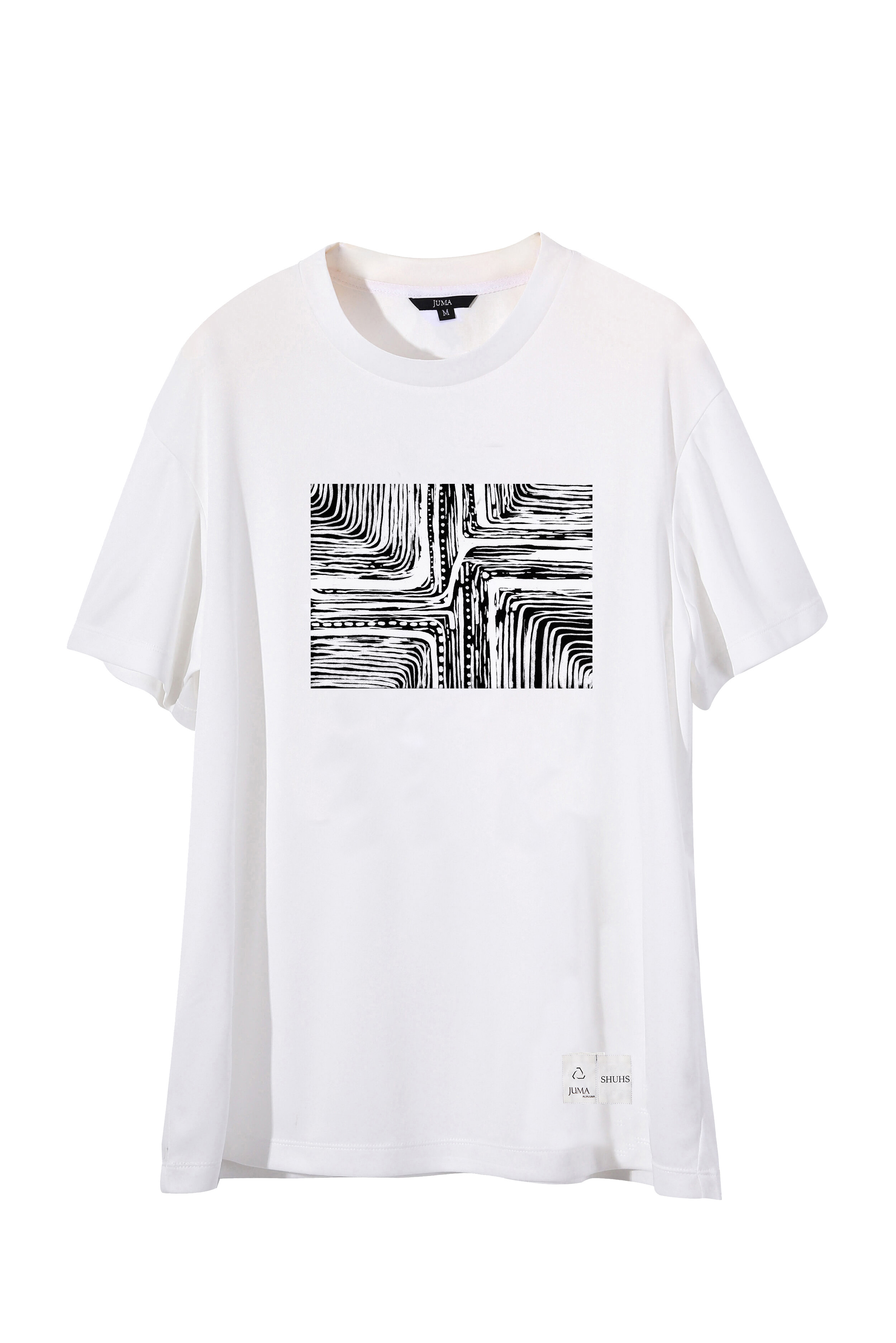 Zayu 印花 2 件 T 恤 - 4 个再生水瓶 - 白色｜Zayu Print 2 T-Shirt - 4 Recycled Water Bottles- White