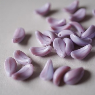 莓果粉蓝mix月牙菊花花瓣珠捷克珠玻璃琉璃 7X13MM