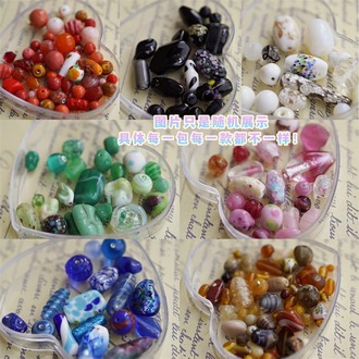 多色系手造绝版各种珠珠~日本古董手工琉璃玻璃