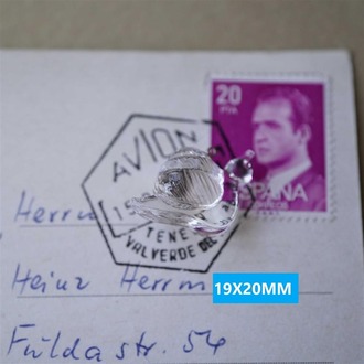 小蜗牛吊坠~别致透明水晶感高级西德进口古董玻璃吊坠材料