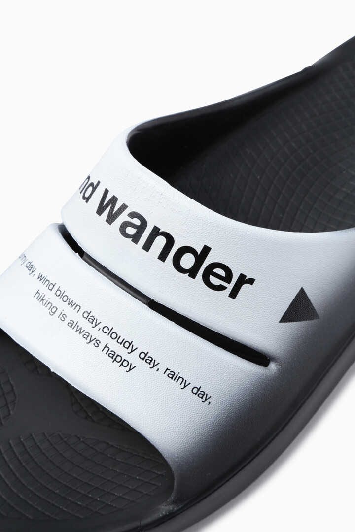 and wander x OOFOS ahh recovery sandal