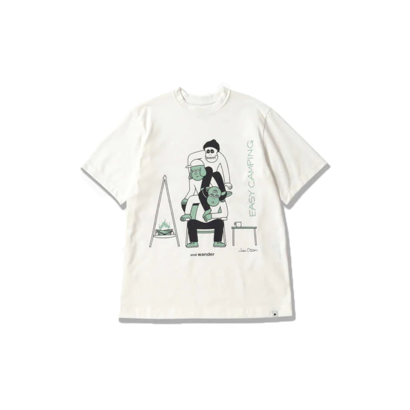 and wander 22SS EASY CAMPING dry Tee by JUN OSON