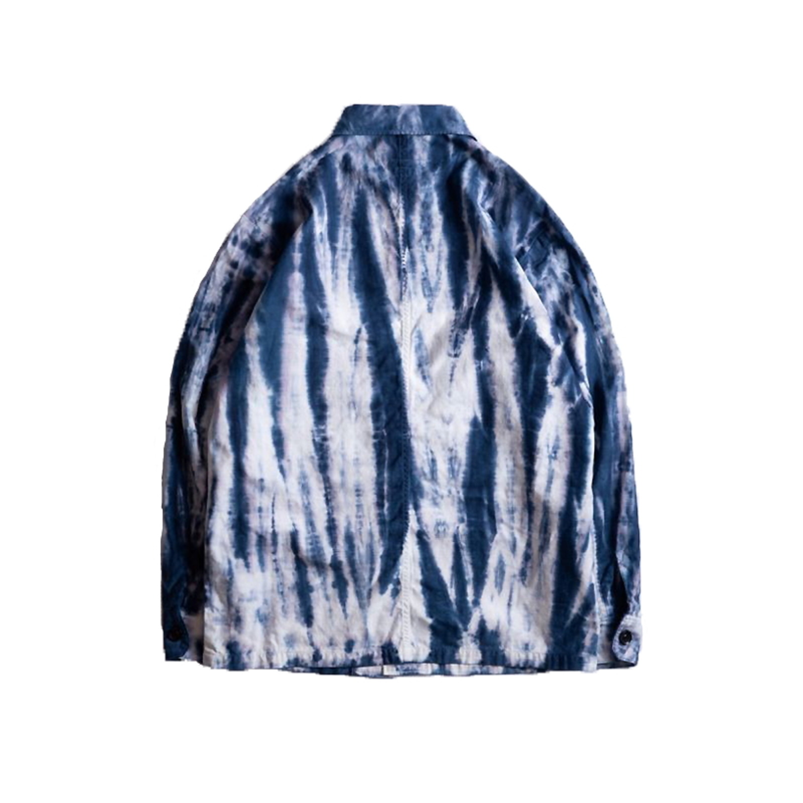 FDMTL 22SS TIE DYE MILITARY SHIRT-BLUE