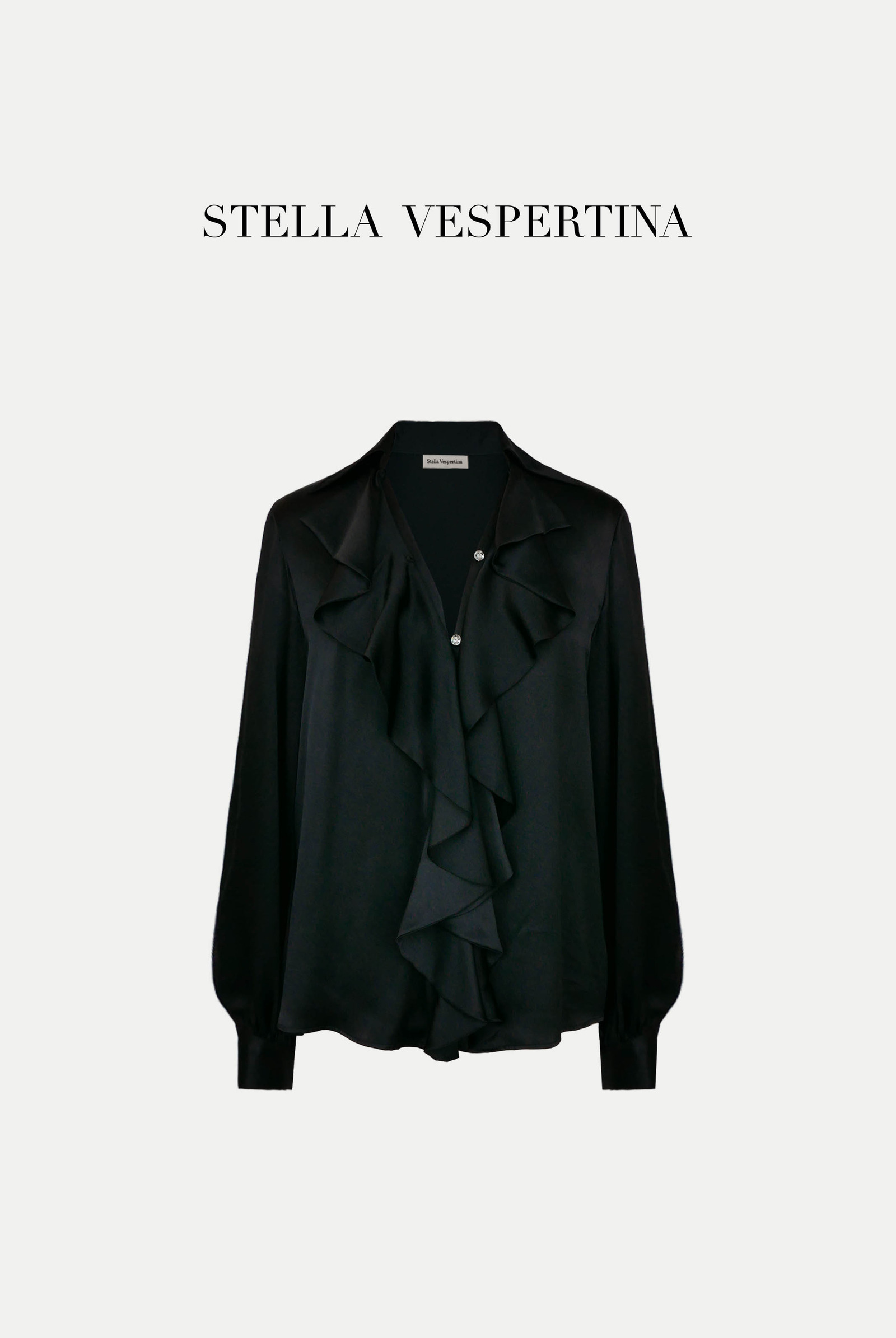 真丝荷叶边衬衫-2