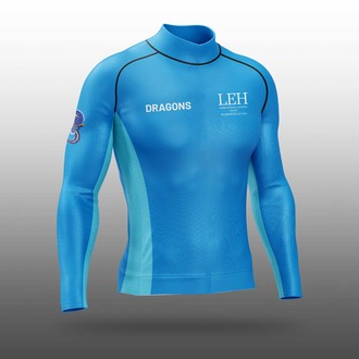 LEH Swimming Rash Guard ( DRAGON-蓝 )