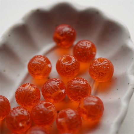 透橘色~夏日小橙子捷克珠玻璃琉璃珠 10MM-4