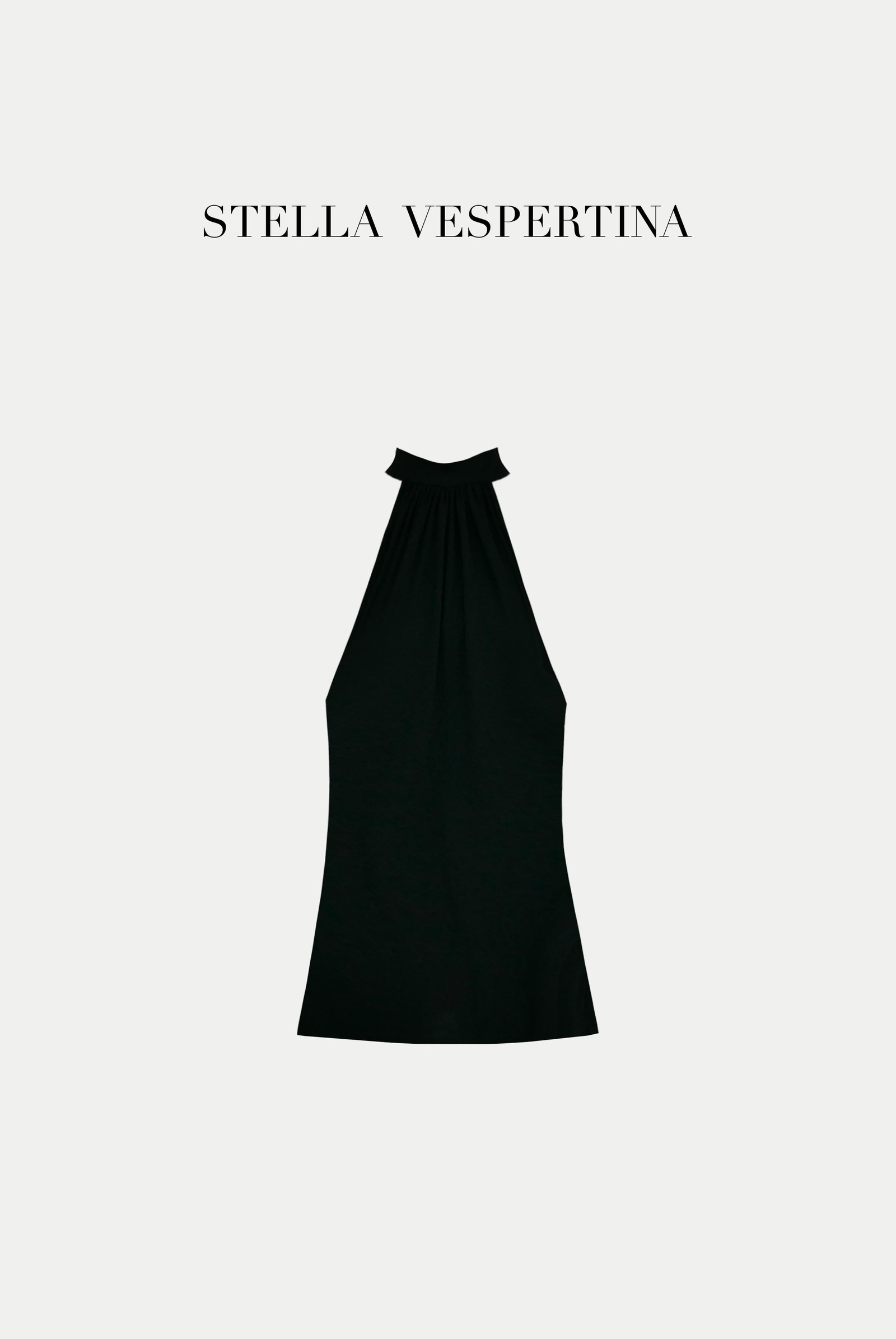 针织褶饰挂脖上衣-3