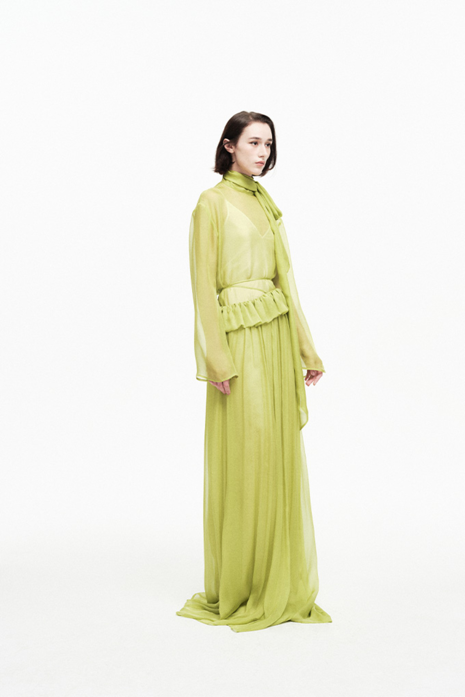 真丝飘带上衣-2