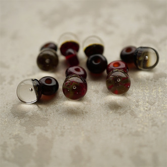 可爱小灯泡水滴吊坠~俄罗斯灯工艺术家作品 日本采购 10X18MM