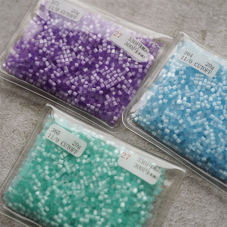 多色入~日本丝绸色米珠玻璃琉璃珠 2.5MM 日本采购 11/0 cut-2