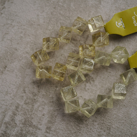 可爱立方体~闪粉系列日本进口高品质配件树脂珠 10MM-2