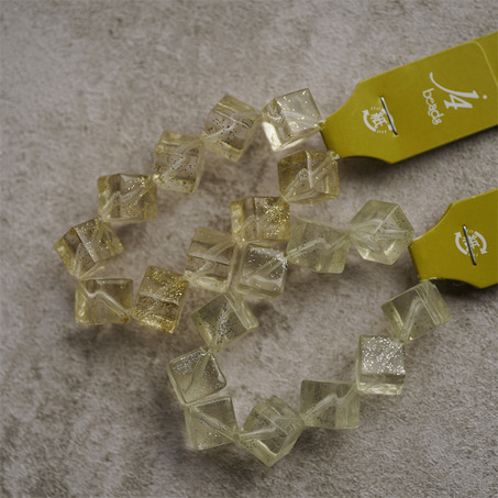 可爱立方体~闪粉系列日本进口高品质配件树脂珠 10MM-3