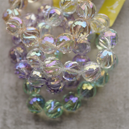 透明感多色入彩色幻彩异形波浪夸张珠珠~日本进口高品质配件树脂珠-1
