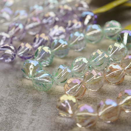 透明感多色入彩色幻彩异形波浪夸张珠珠~日本进口高品质配件树脂珠