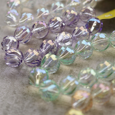 透明感多色入彩色幻彩异形波浪夸张珠珠~日本进口高品质配件树脂珠-4