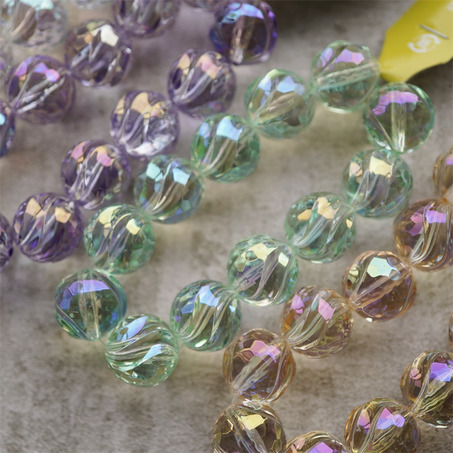 透明感多色入彩色幻彩异形波浪夸张珠珠~日本进口高品质配件树脂珠-6