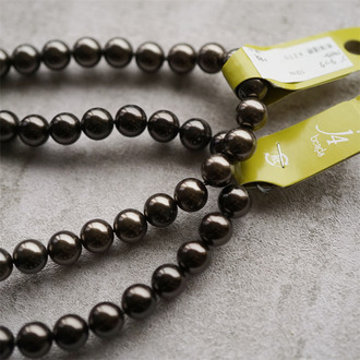 深咖色冬季感光泽圆珠~日本进口高品质配件树脂珠 10MM