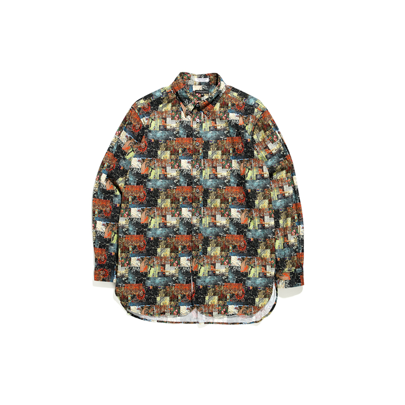 ENGINEERED GARMENTS 22AW 19 Century BD Shirt-Multi Color Patchwork Print