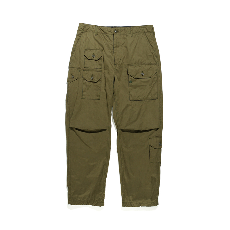 ENGINEERED GARMENTS 22AW Flight Pant-Olive PC Coated Cloth