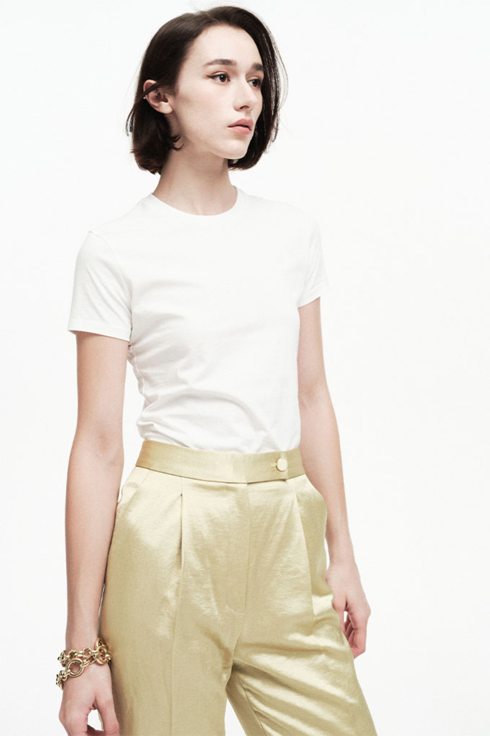 纯棉修身体恤-2