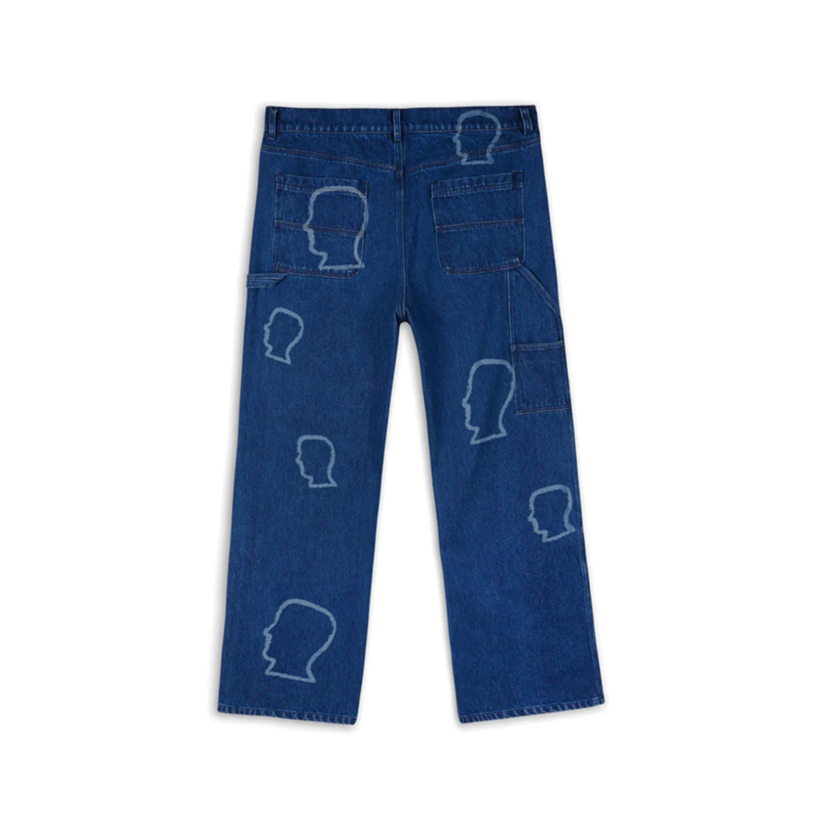 Brain Dead 22FW LOGOHEAD DENIM DOUBLE KNEE UTILITY PANT