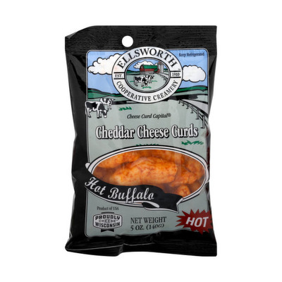 ellsworth cheddar cheese curds,hot buffalo