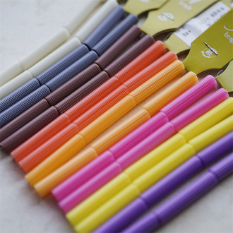 限定多色入！细圆柱形~波子泡泡糖系列日本采购品牌配件树脂珠 6X30MM