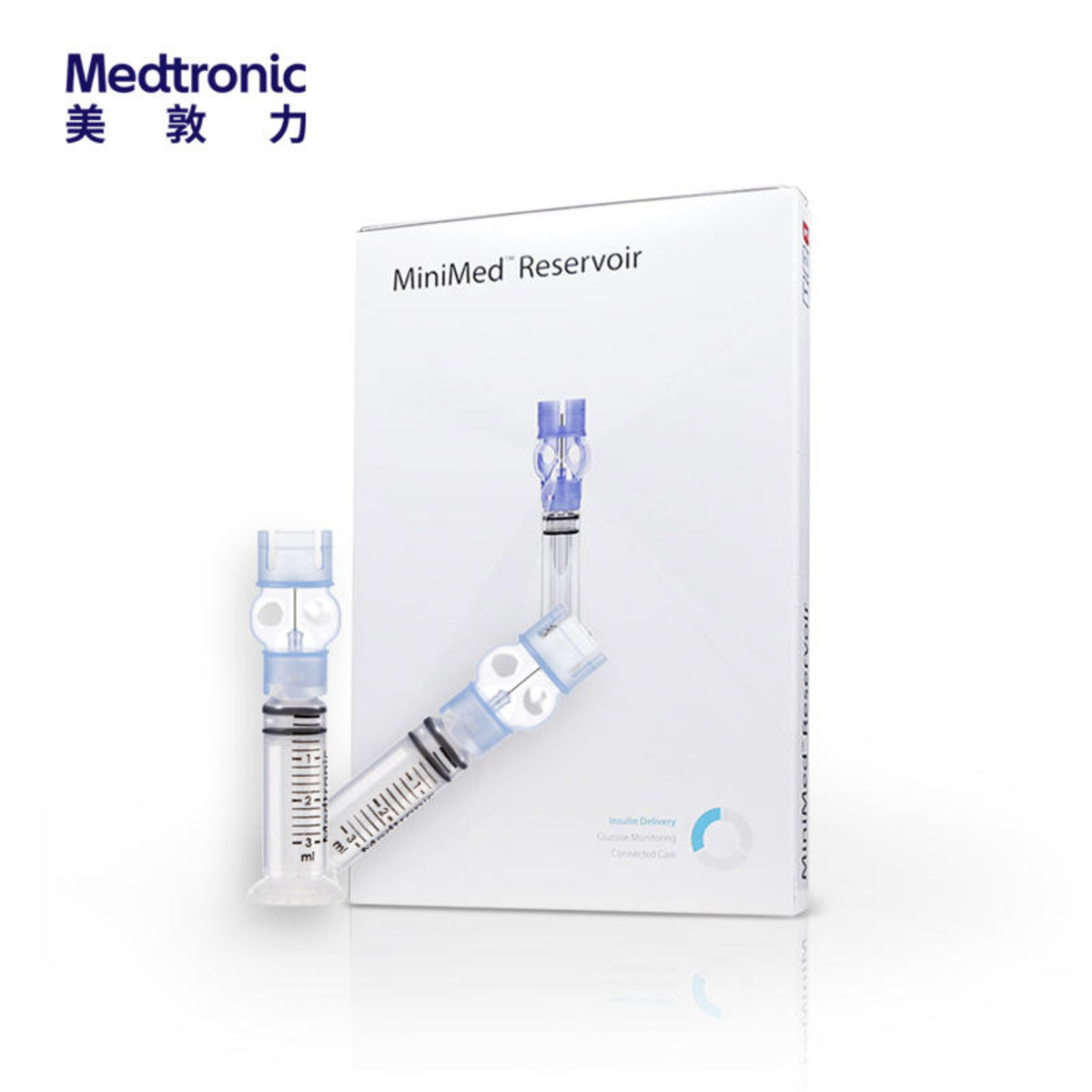 美敦力（Medtronic）Reservoir 进口储药器 MMT-332A 糖尿病血糖用品胰岛素泵配件耗材（10个/盒）