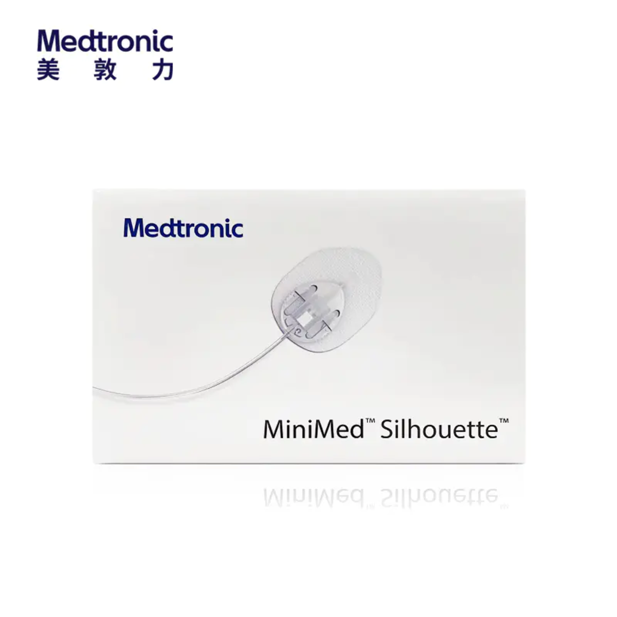 美敦力（Medtronic）进口胰岛素泵耗材 Silhouette管路可分离式输注导管血糖用品sil斜插型软针（10个/盒）