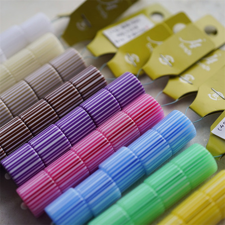 限定多色入！胖胖圆柱形~波子泡泡糖系列日本采购品牌配件树脂珠 15X16MM-8