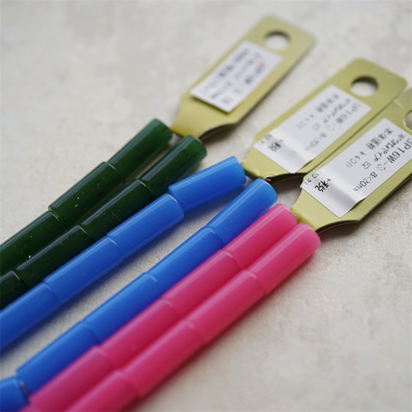 限定多色入！纯色细圆柱形~波子泡泡糖系列日本采购品牌配件树脂珠 8X20MM-4