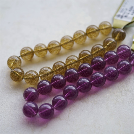 圆珠质感水染水彩画色~日本高品质树脂珠DIY配件-2