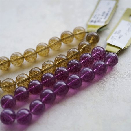 圆珠质感水染水彩画色~日本高品质树脂珠DIY配件-4