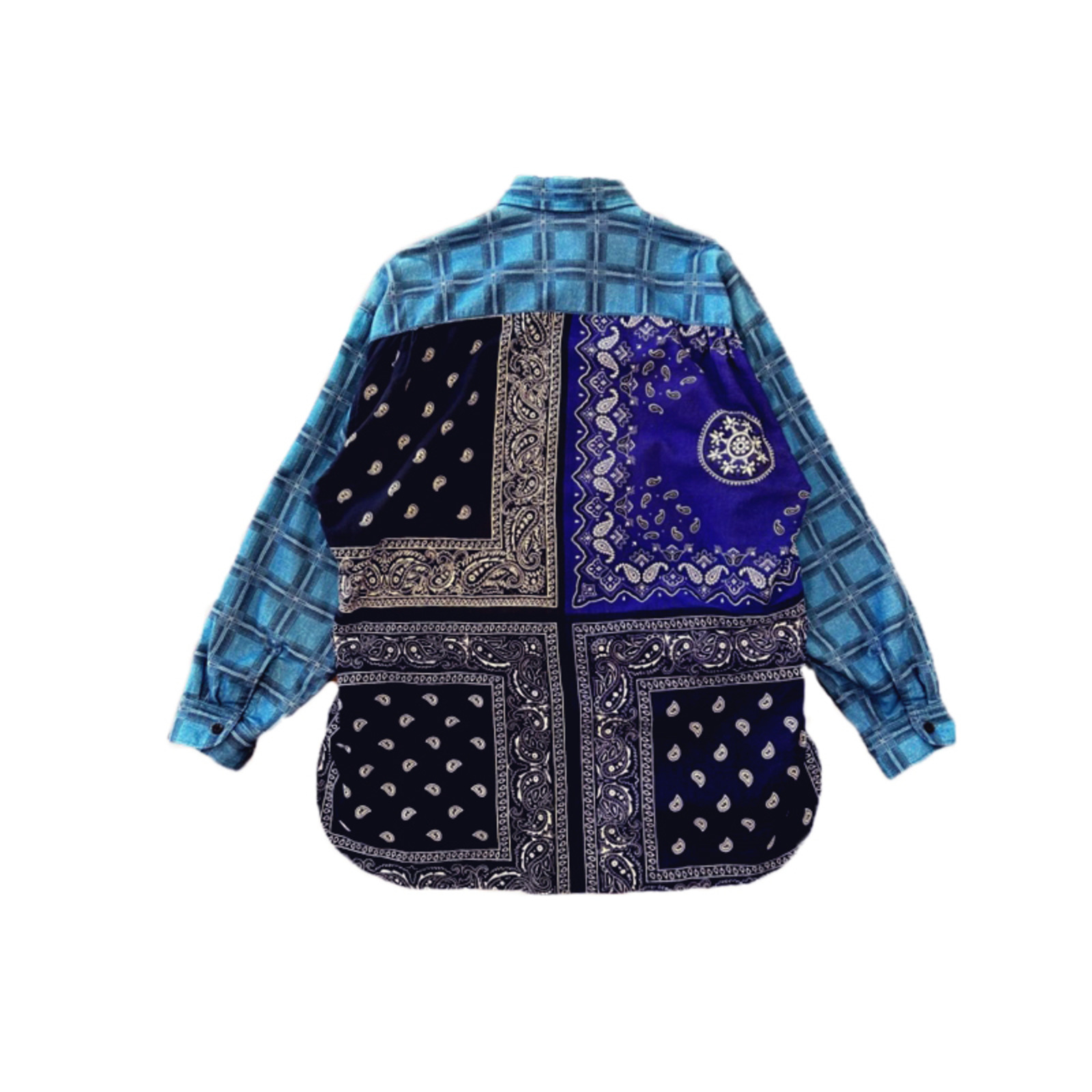 Children of the discordance 22AW PRINT CHECK × BANDANA SHIRT
