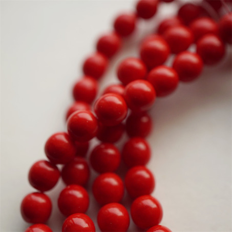 正红色纯色百搭~捷克珠玻璃琉璃珠圆珠DIY材料 8MM-4