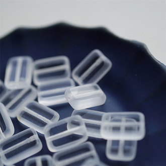 纯净透明色~做旧边框长方玻璃捷克珠琉璃 12X8MM