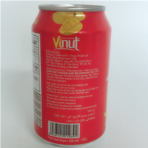 Vinut芒果汁 マンゴージュース 330ml*24罐-4