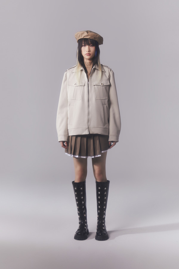 宽松廓型工装夹克外套