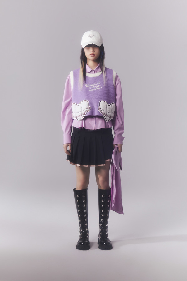 宇宙能量刺绣口袋背心