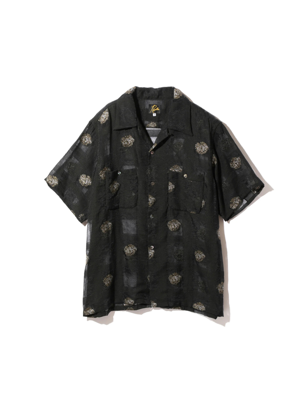 NEEDLES 23SS S/S One-Up Shirt - CU/C/N/PE Oriental Lame Jq.