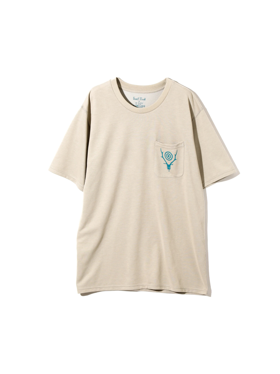 SOUTH2 WEST8 23SS Round Pocket Tee - Circle Horn