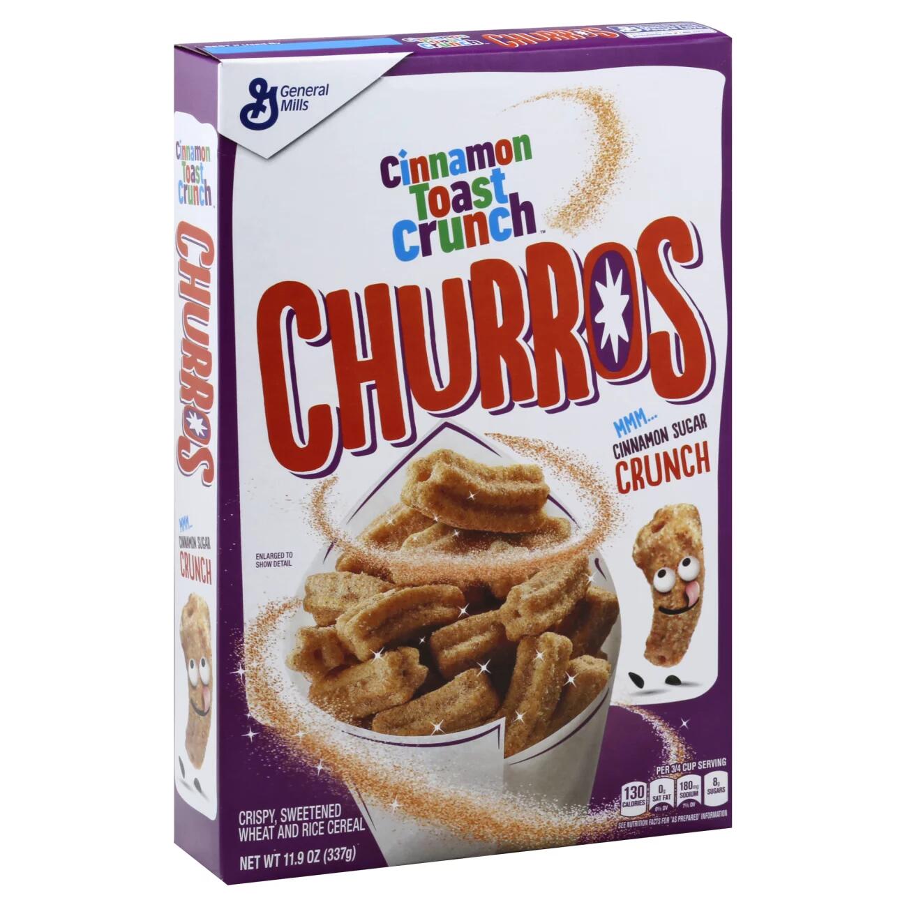 General Mills Cinnamon Toast Crunch Churros Cereal, best before 202312