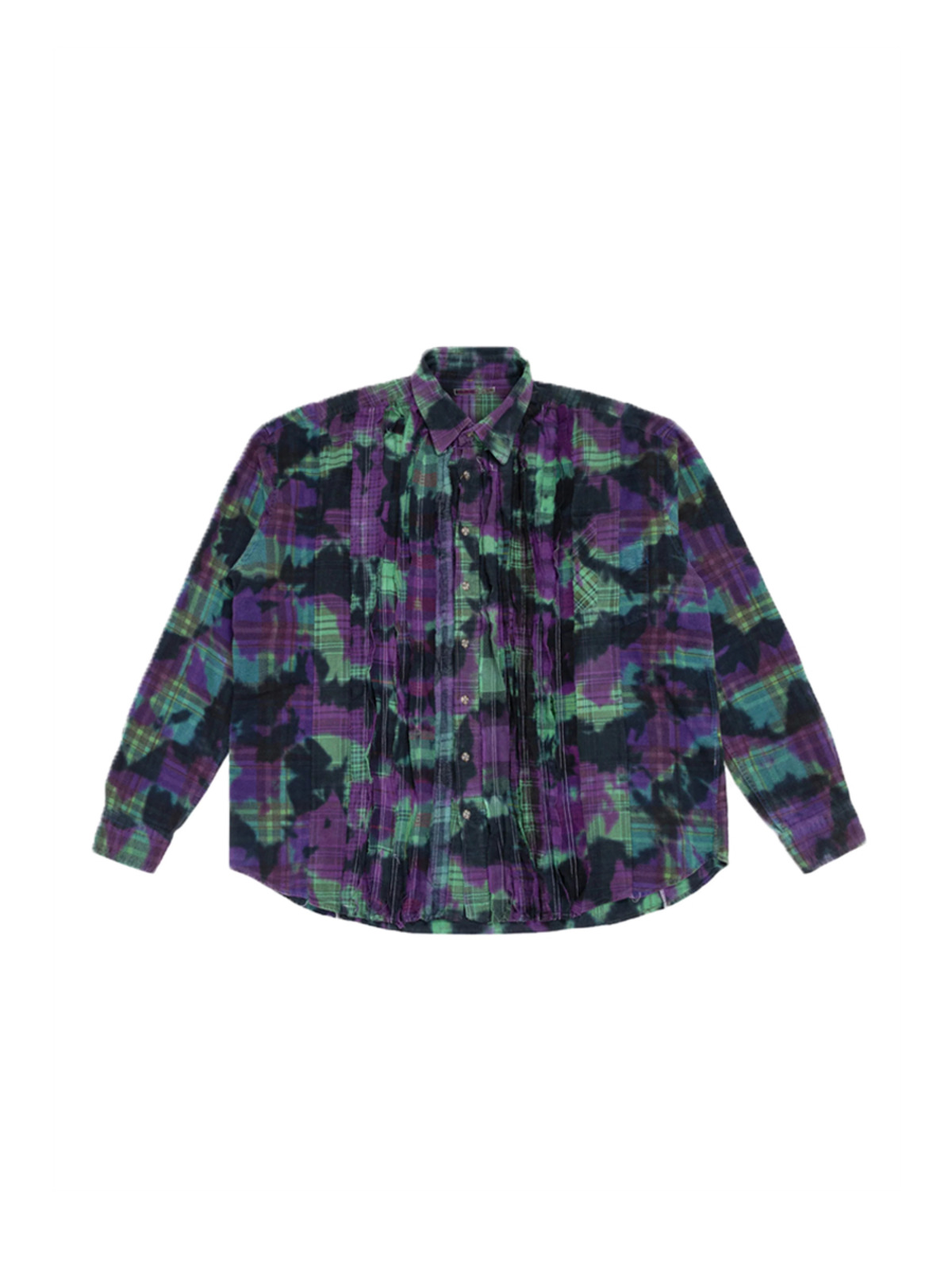 Rebuild by NEEDLES 23SS Flannel Shirt-Ribbon Shirt Uneven Dye