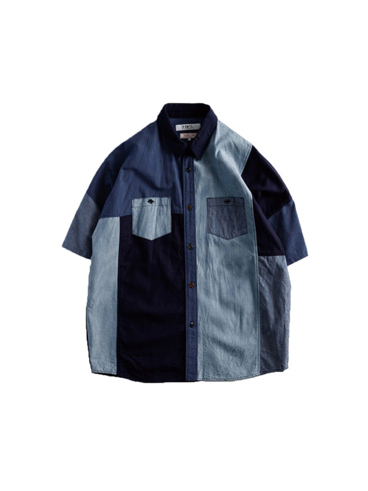 FDMTL 23SS PATCHWORK S/S SHIRT RINSE