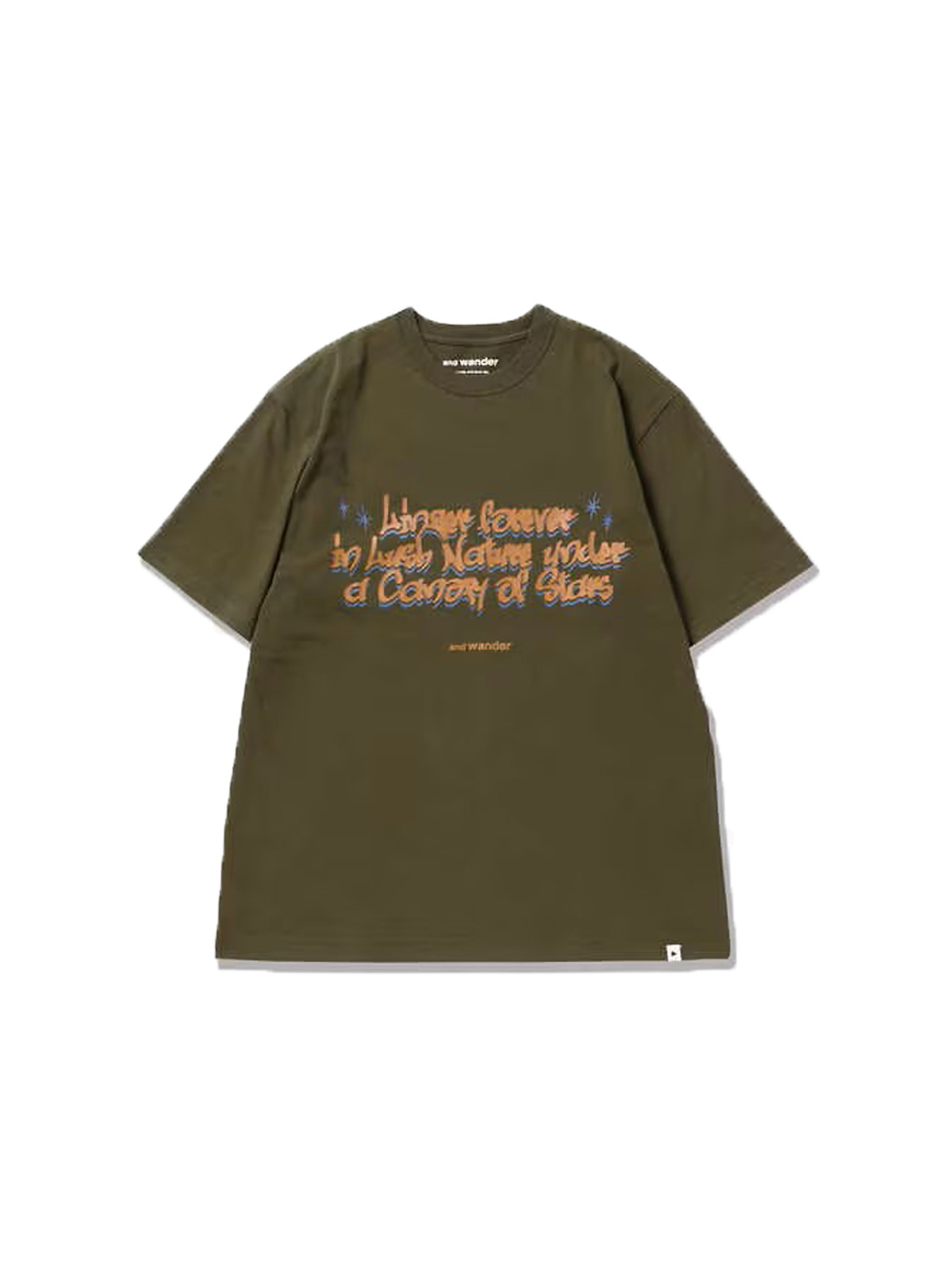 and wander 23SS graffiti logo Tee